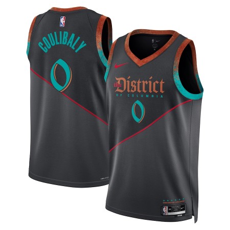 Dres Washington Wizards Bilal Coulibaly Nike 2023-24 City Edition Crno Swingman